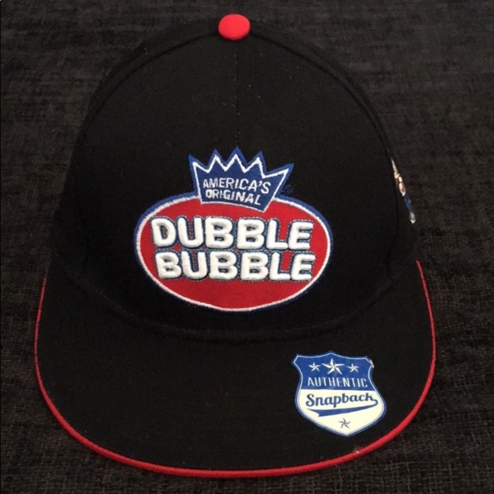 Forever 21 MEN Black and Red SnapBack Novelty Baseball Hat